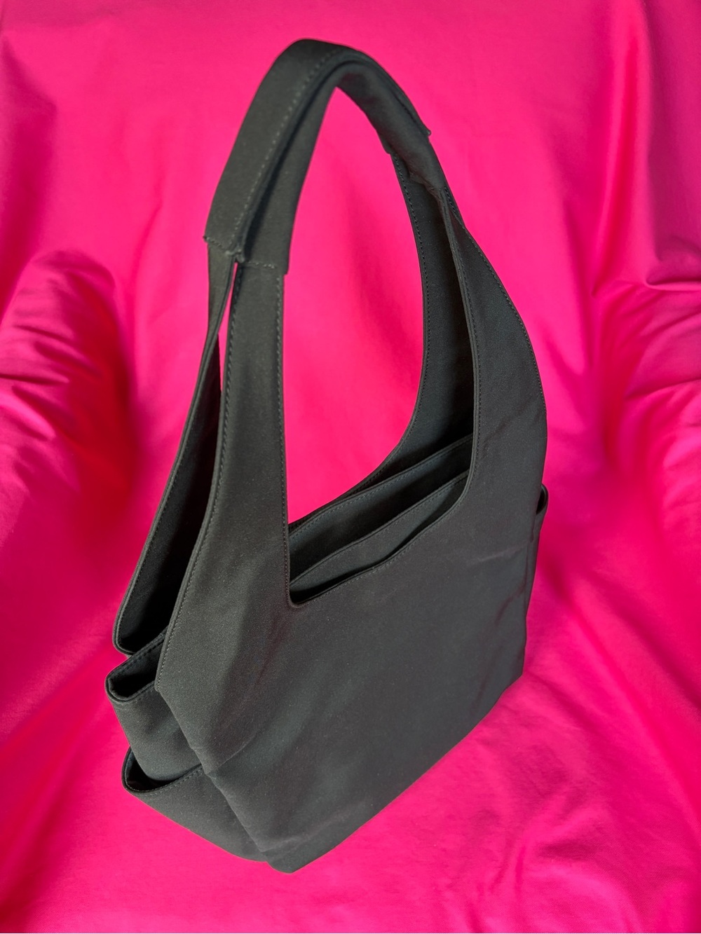 Hobo International Black Fabric Shoulder Tote Bag - Minimalist Women’s Handbag
